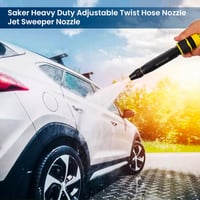 new-Heavy Duty Adjustable Twist Hose Nozzle Jet Sweeper Nozzle