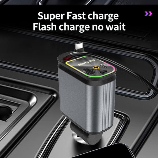 Starlight 4-in-1 Retractable Car Charger（50% off now🔥）
