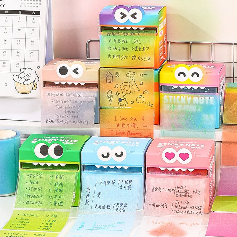 Colorful Self-Adhesive Pull-Out Memo Pads