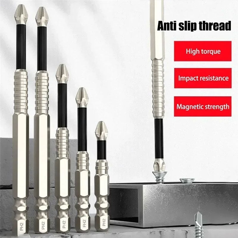 High-Magnetic Screwdriver Drill Bit Set