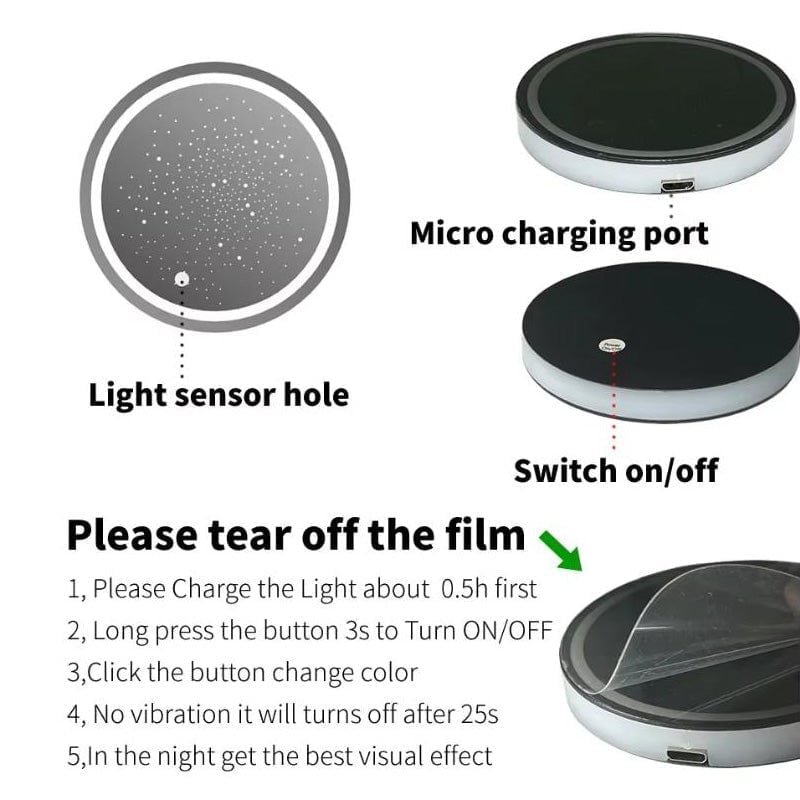 New Rechargeable 7 Color-Changing Light Up Cup