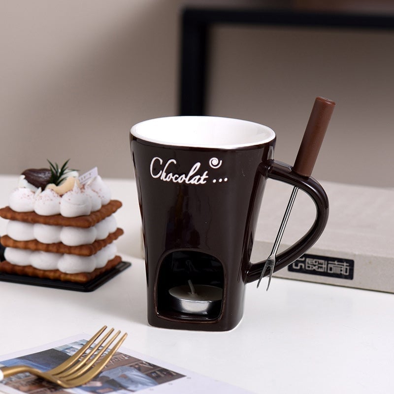 Updated Multi-Functional Ceramic Fondue Mug