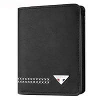 Dreifach faltbare Herren-Brieftasche aus strapazierfähigem Leder