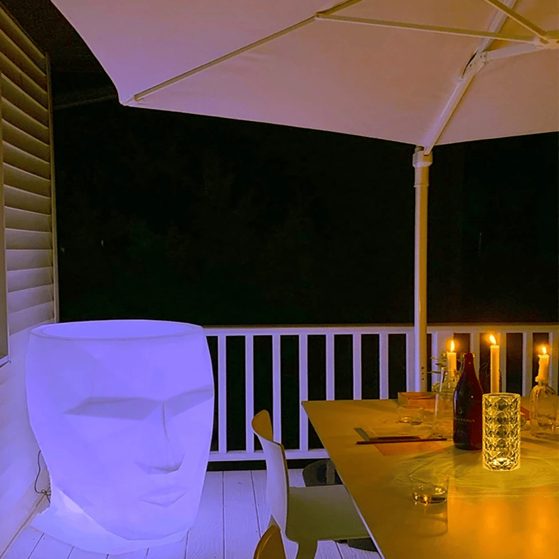 Lampada Da Atmosfera Con Ombra Rosa