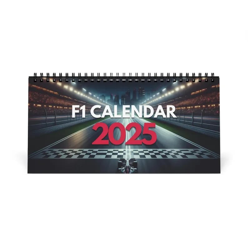 F1 2025 Desktop Calendar
