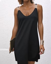 Casual Solid Color Cami Dress