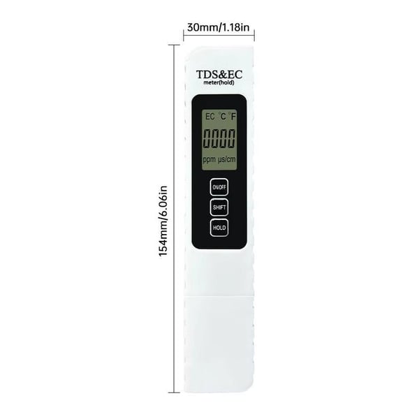 New 4 in 1 TDS Meter - TDS EC & Temperature
