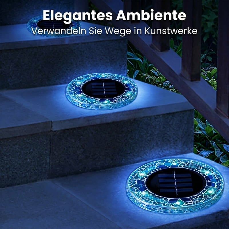 Mosaik-Solar-Gartenleuchten