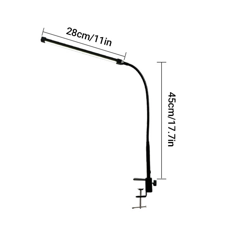 Clip-on desk lamp