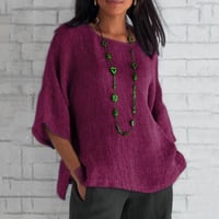 Solid Color Loose Simple T-Shirt