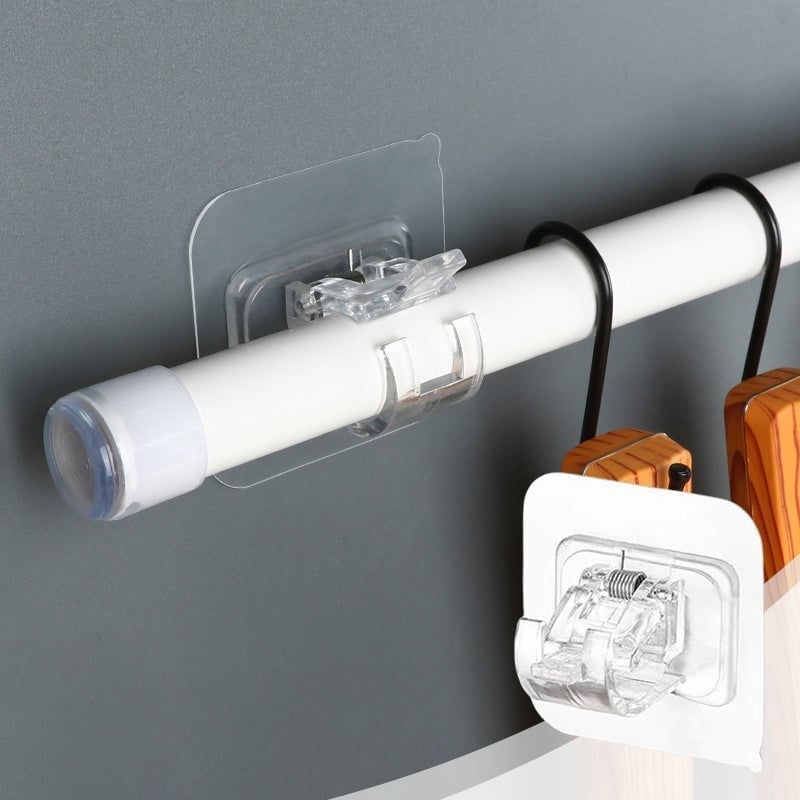 🍀Transparent Hanging Rod Clip
