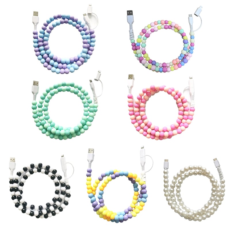 Beaded 2-in-1 Data Cable