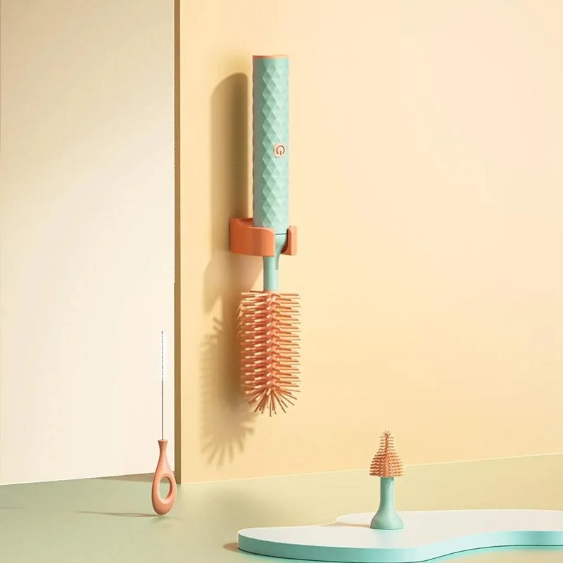 Spazzola elettrica per bottiglie in silicone