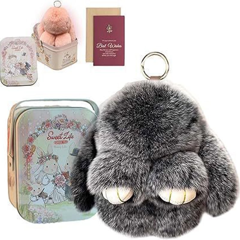 Handmade Soft Bunny PomPom Charms（Boxed Edition）