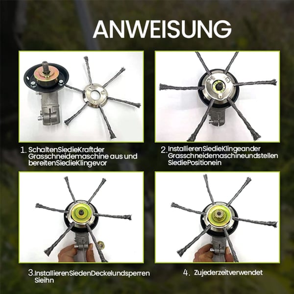 Saker Stahl-Draht-Trimmerkopf