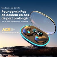 Oreillettes Bluetooth à conduction osseuse pour le sommeil