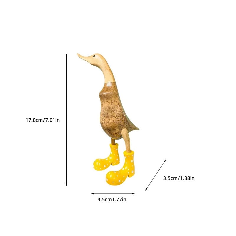 Ornement en forme de canard à bottes de pluie