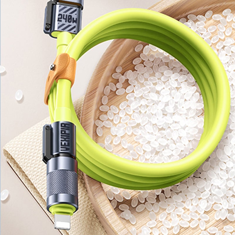Liquid Silicone 4-in-1 Fast Charging Cable