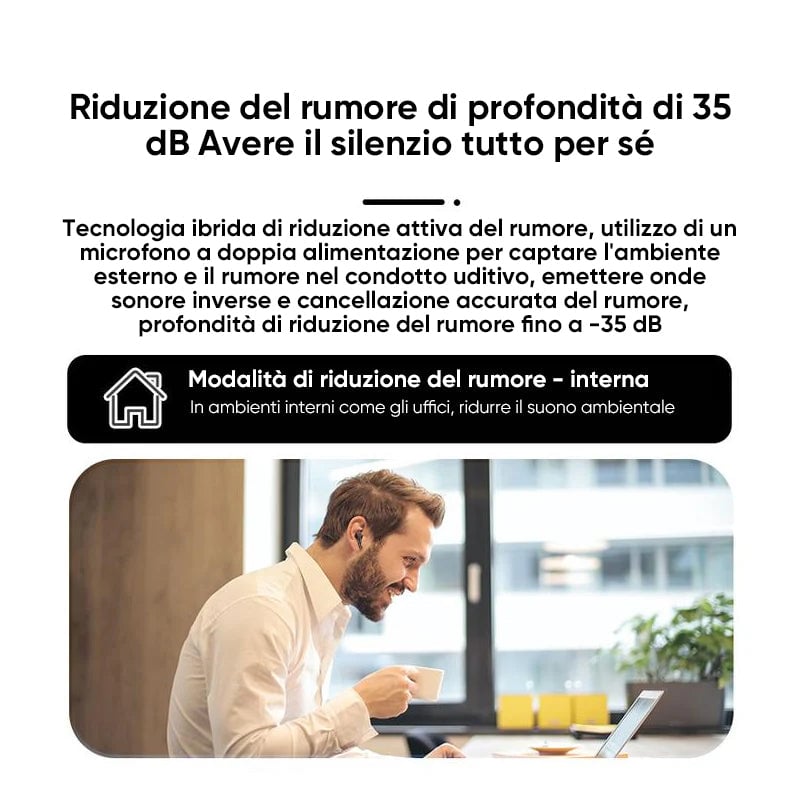 Auricolari Bluetooth con cancellazione del rumore