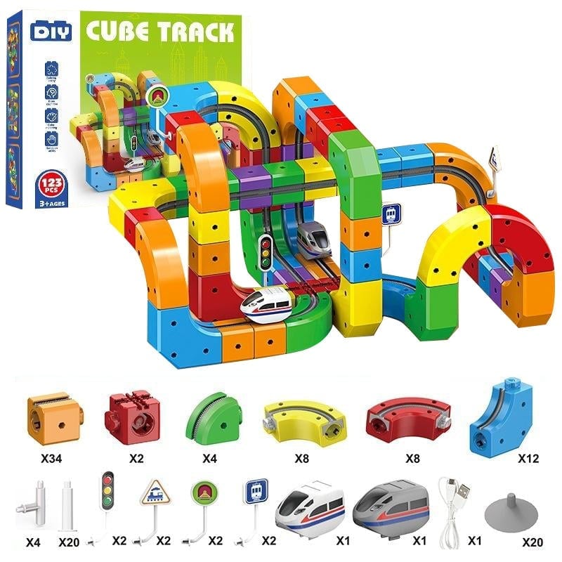 Sakerplus® 3D STEM Electric Train Set