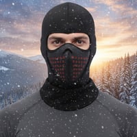 Winterliche, winddichte Thermo-Fleece-Gesichtsmaske für Radfahren und Outdoor-Sportarten.