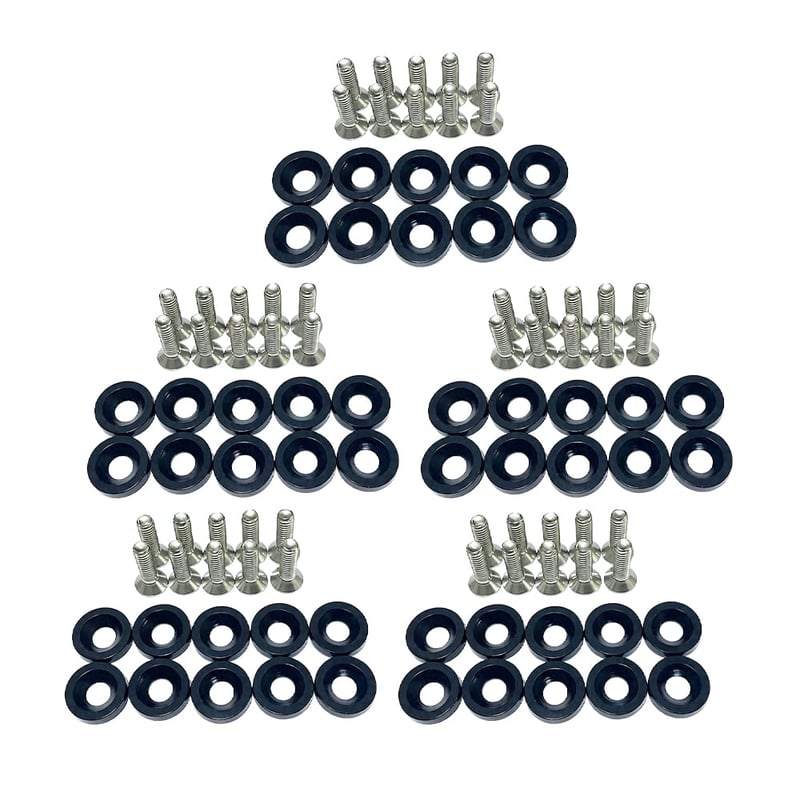 JDM Nickel Plated Bolt Washer Kit
