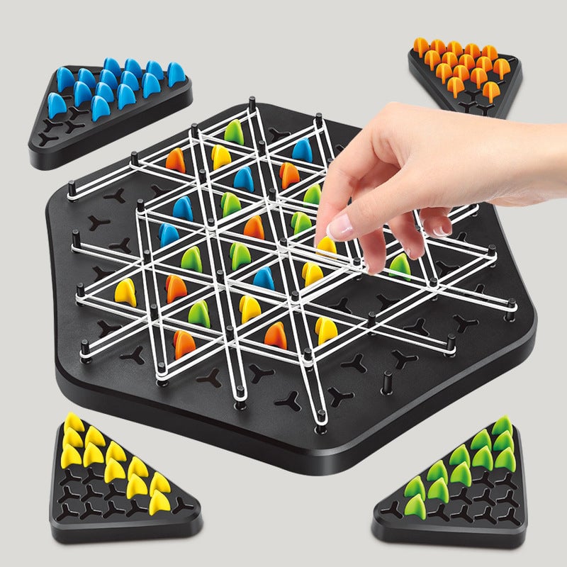 Gioco di scacchi a triangolo a catena, da 2 a 4 giocatori