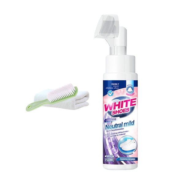 🤍Foam No-Rinse Cleaner — Instantly Brightens & Whitens Shoes