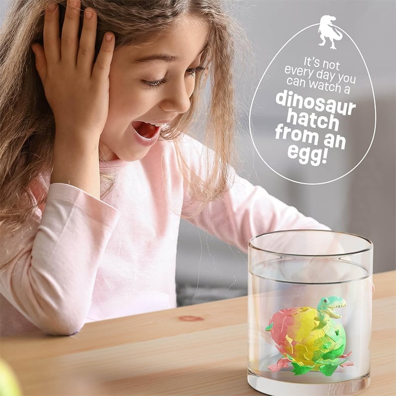 Educational Dino Egg Bath Bombs with Surprise Toy Discovery