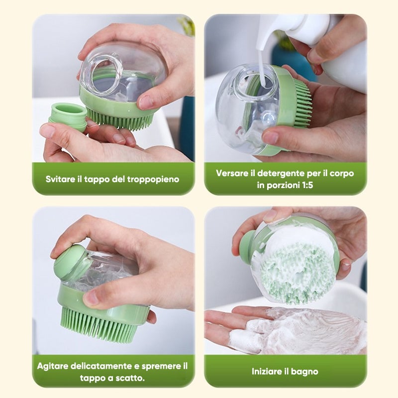 Spazzola di pulizia multifunzionale a pressione