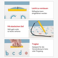 2-in-1 doppelseitige magnetische Alphabet-Edition
