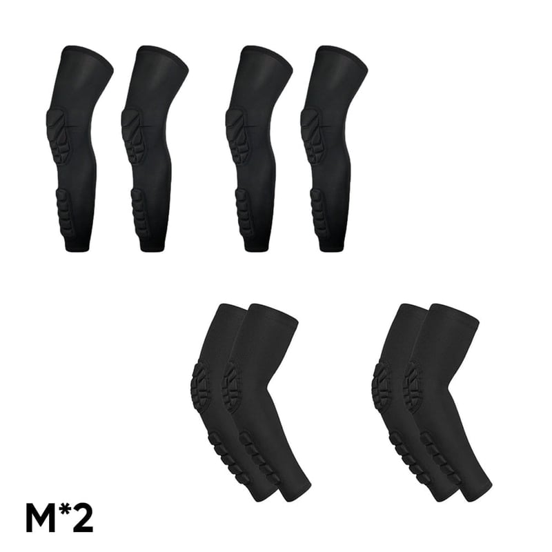 Padded Knee Elbow Compression Sleeves
