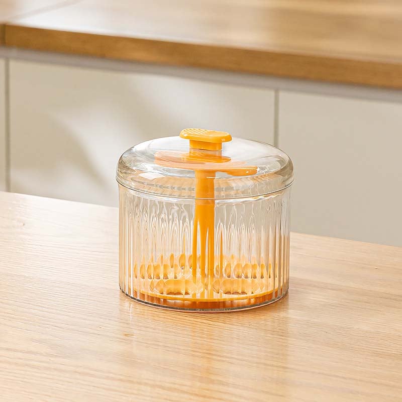 Manual one-piece household meatball maker