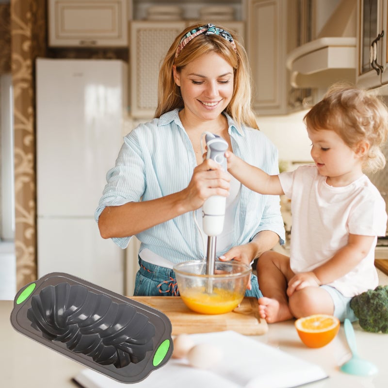 Two-color spiral toast bread silicone mold