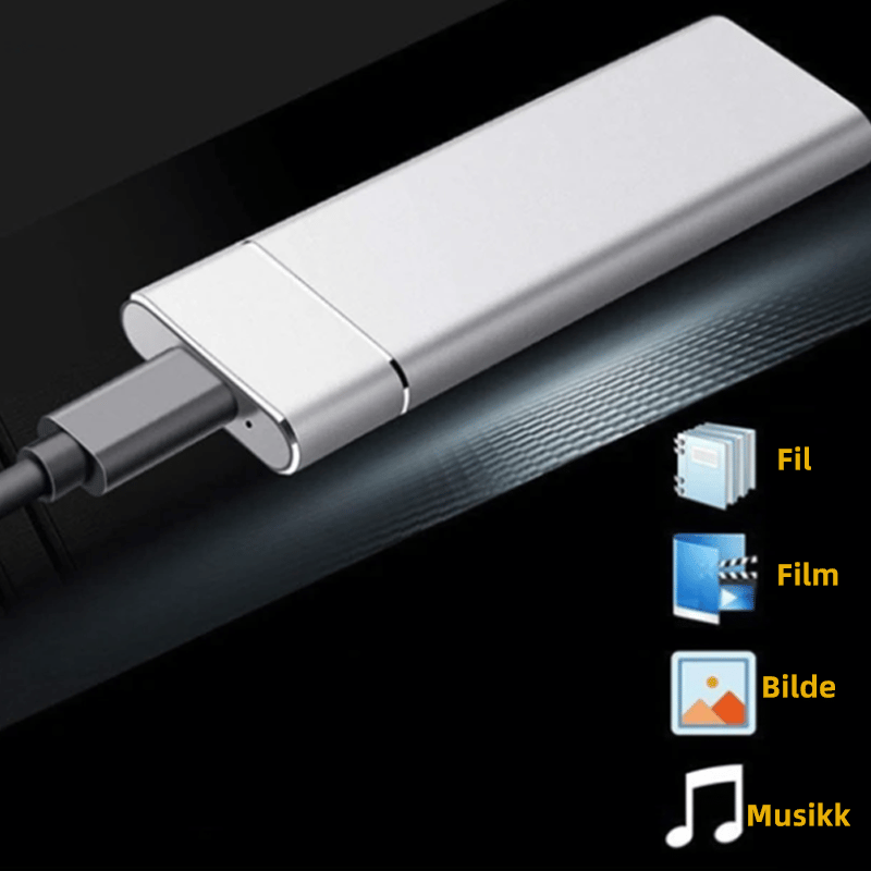 Ultrahastighets ekstern SSD-harddisk