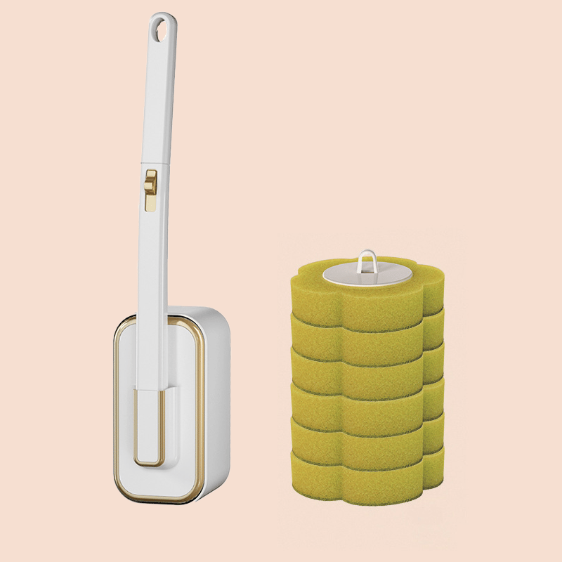 Wandmontiertes Toilettenbürstenset