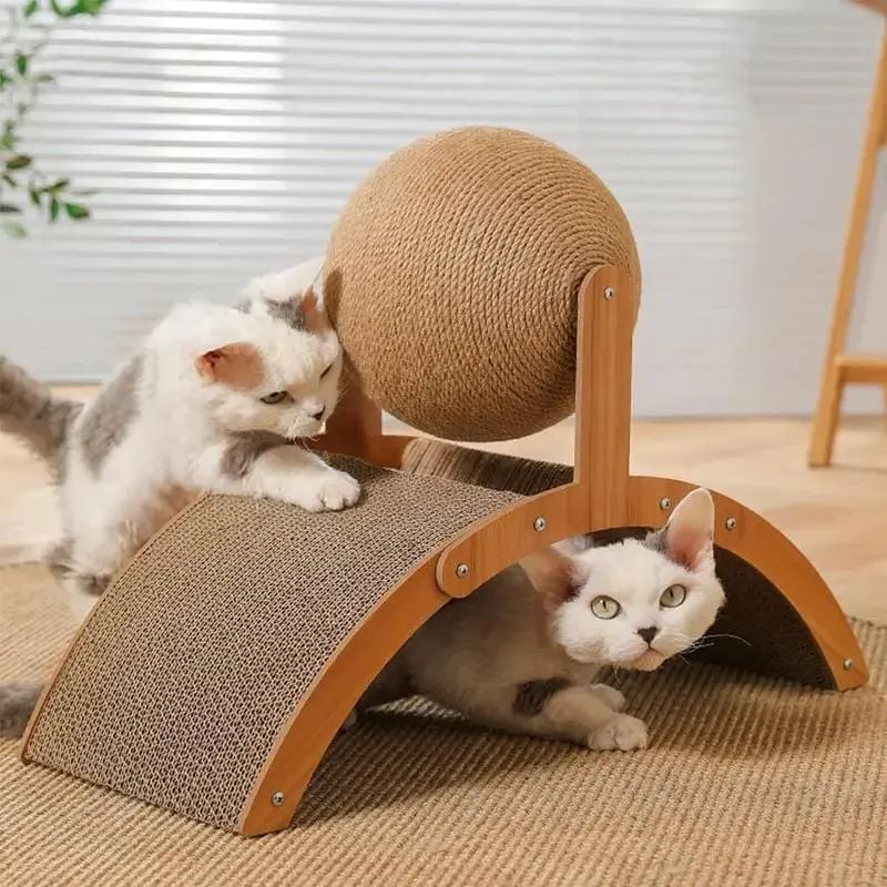 Cat Scratching Ball on Stand