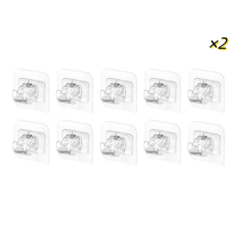 🍀Transparent Hanging Rod Clip