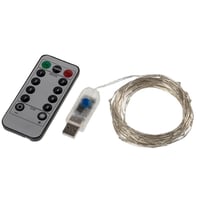 USB-Kupferdraht-Lichterkette mit Fernbedienung