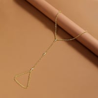 Diamond Connecting Fingers Bracelet