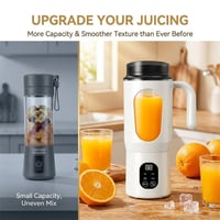 Portable 2-in-1 Electric Juicer and Smoothie Blender