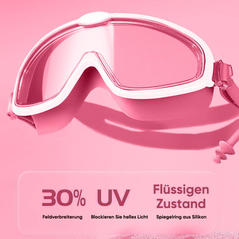 Antibeschlag-Schwimmbrille mit großem Rahmen