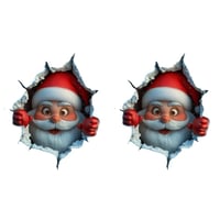 Weihnachtsmann-Wandtattoo-Set