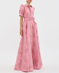 Jacquard Elegant Fashion Slim-Fit Long Dress