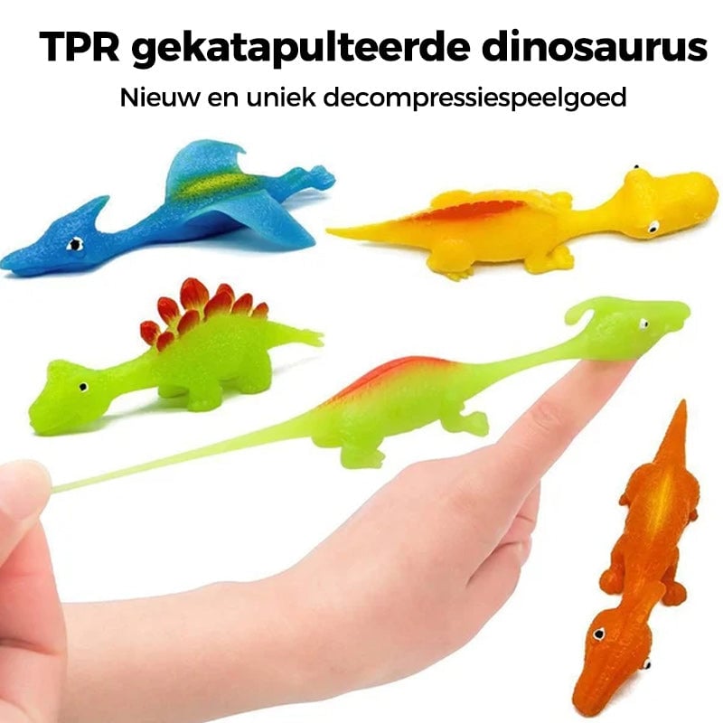Katapult Dinosaurus Vingerspeelgoed (10st)