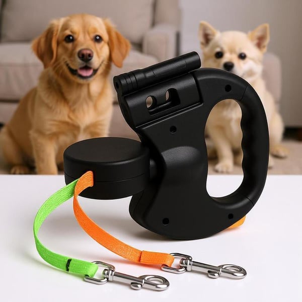 Sakerplus Dual Dog Retractable Leash