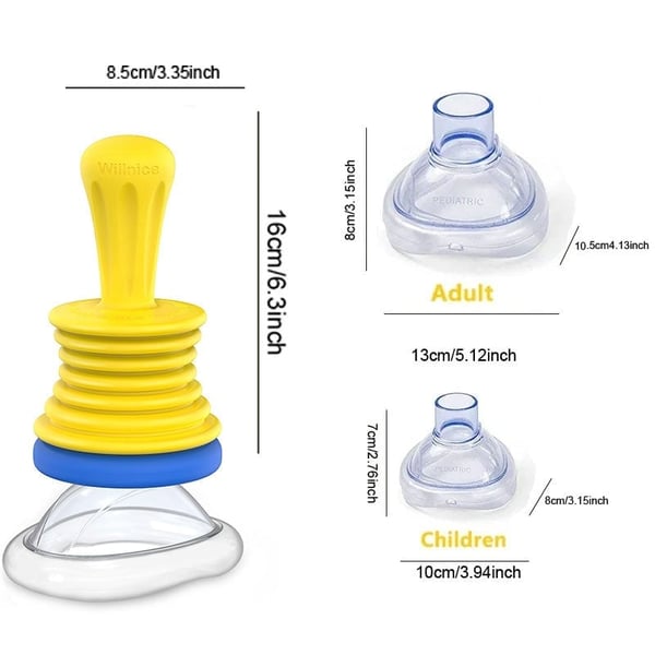Sakerplus Vital capacity trainer+anti-Choking Device