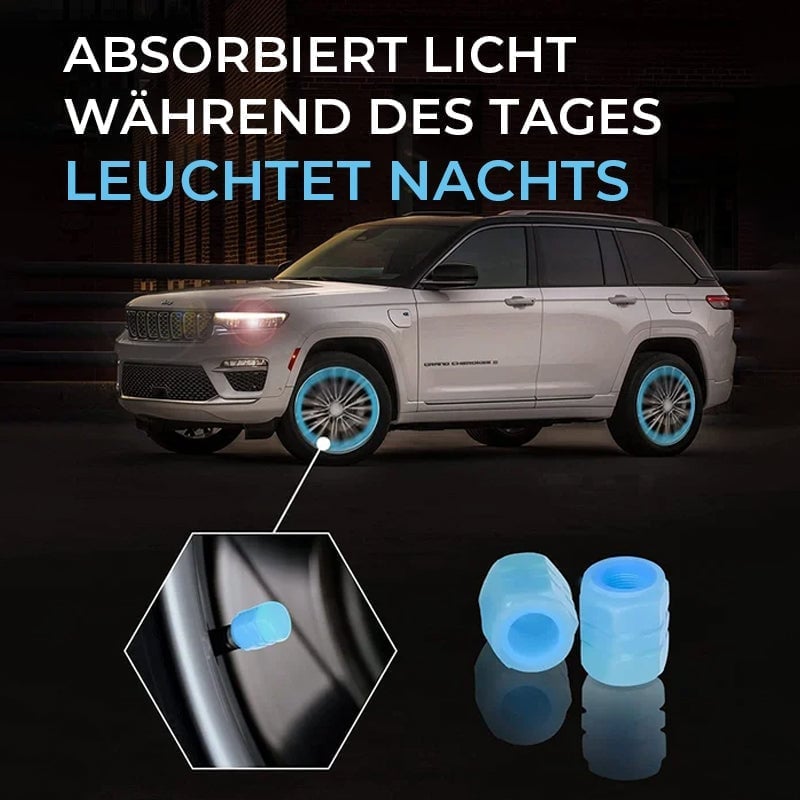Universelle fluoreszierende Reifenventilkappen🌞