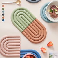 Sale - Rainbow Silicone Table Mat Coaster