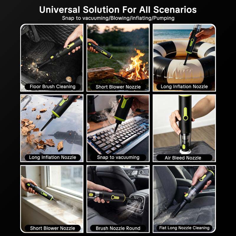 Sakerplus® Portable Cordless Handheld Car Vacuum Cleaner